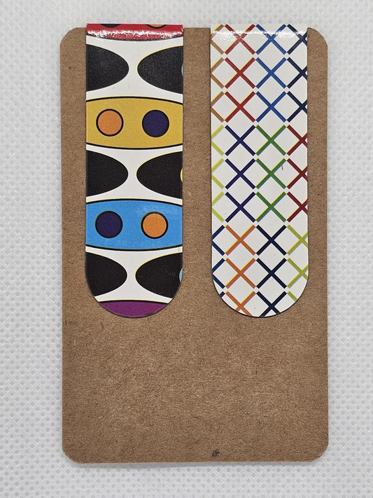 Patterned magnetic bookmarks (Various designs)