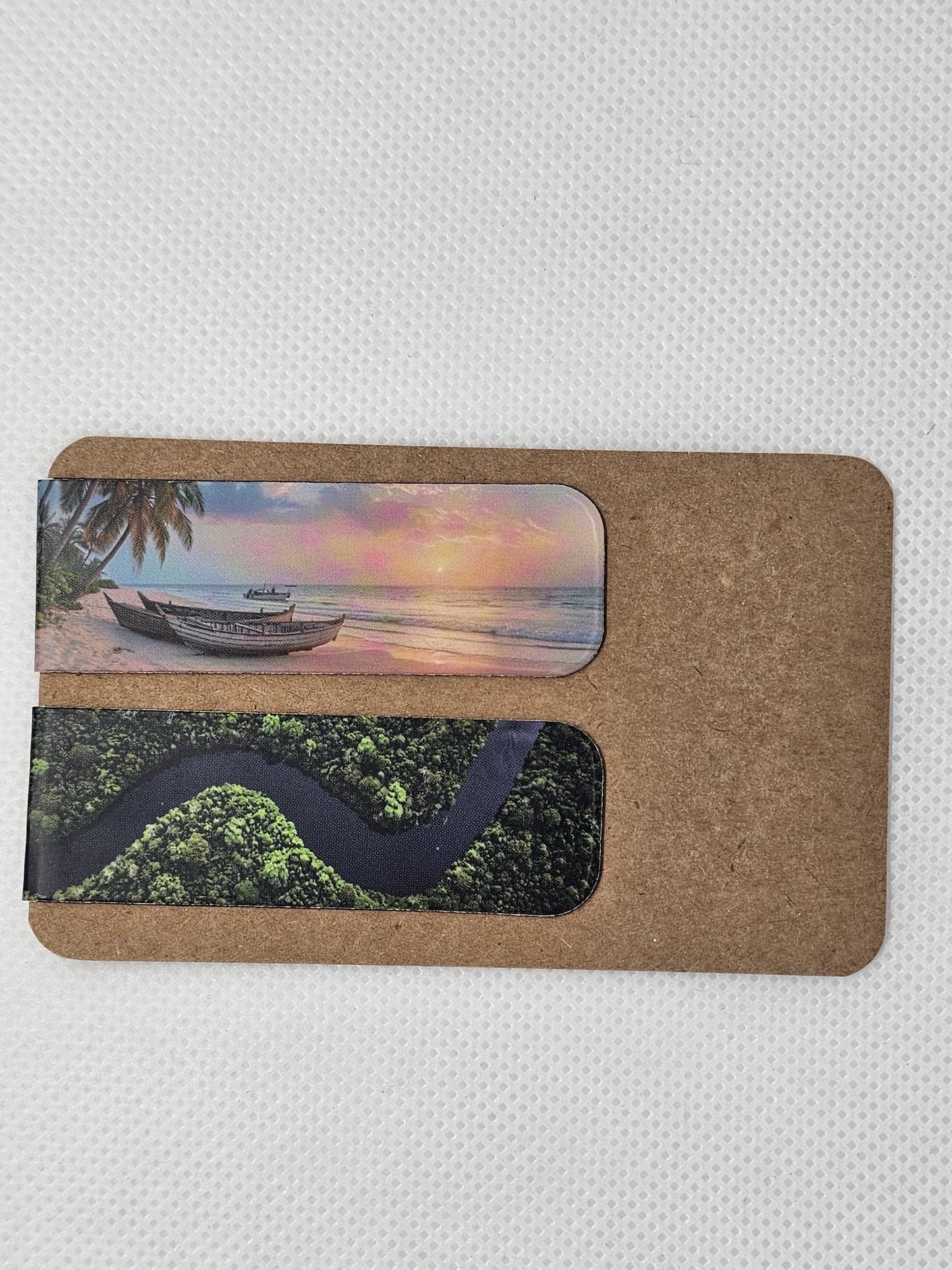 Scenic magnetic bookmarks (Various designs)