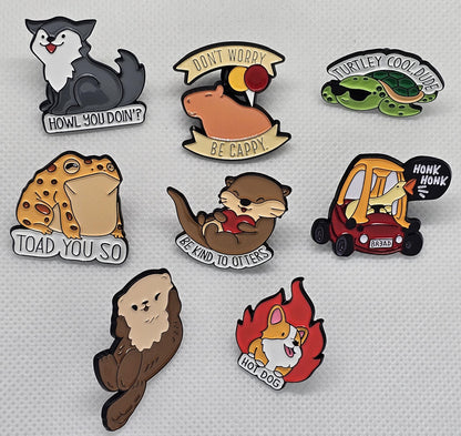 Animal Pin badges (Various Kawaii designs)