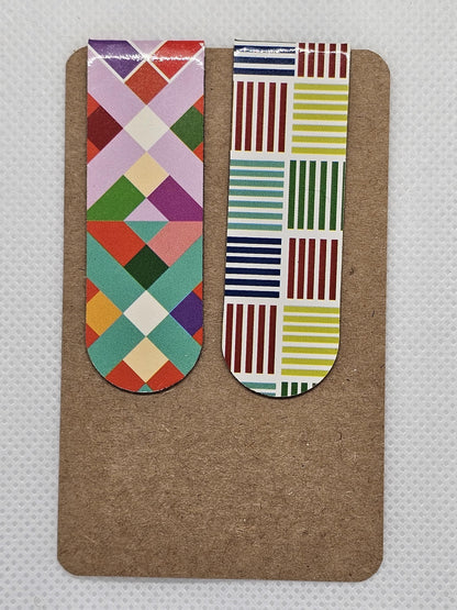 Patterned magnetic bookmarks (Various designs)