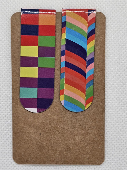 Patterned magnetic bookmarks (Various designs)