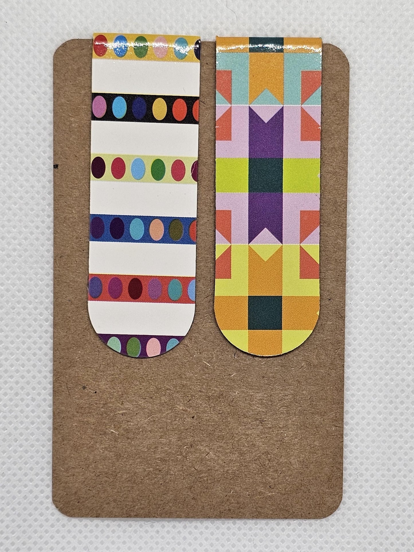 Patterned magnetic bookmarks (Various designs)