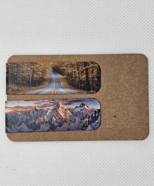 Scenic magnetic bookmarks (Various designs)